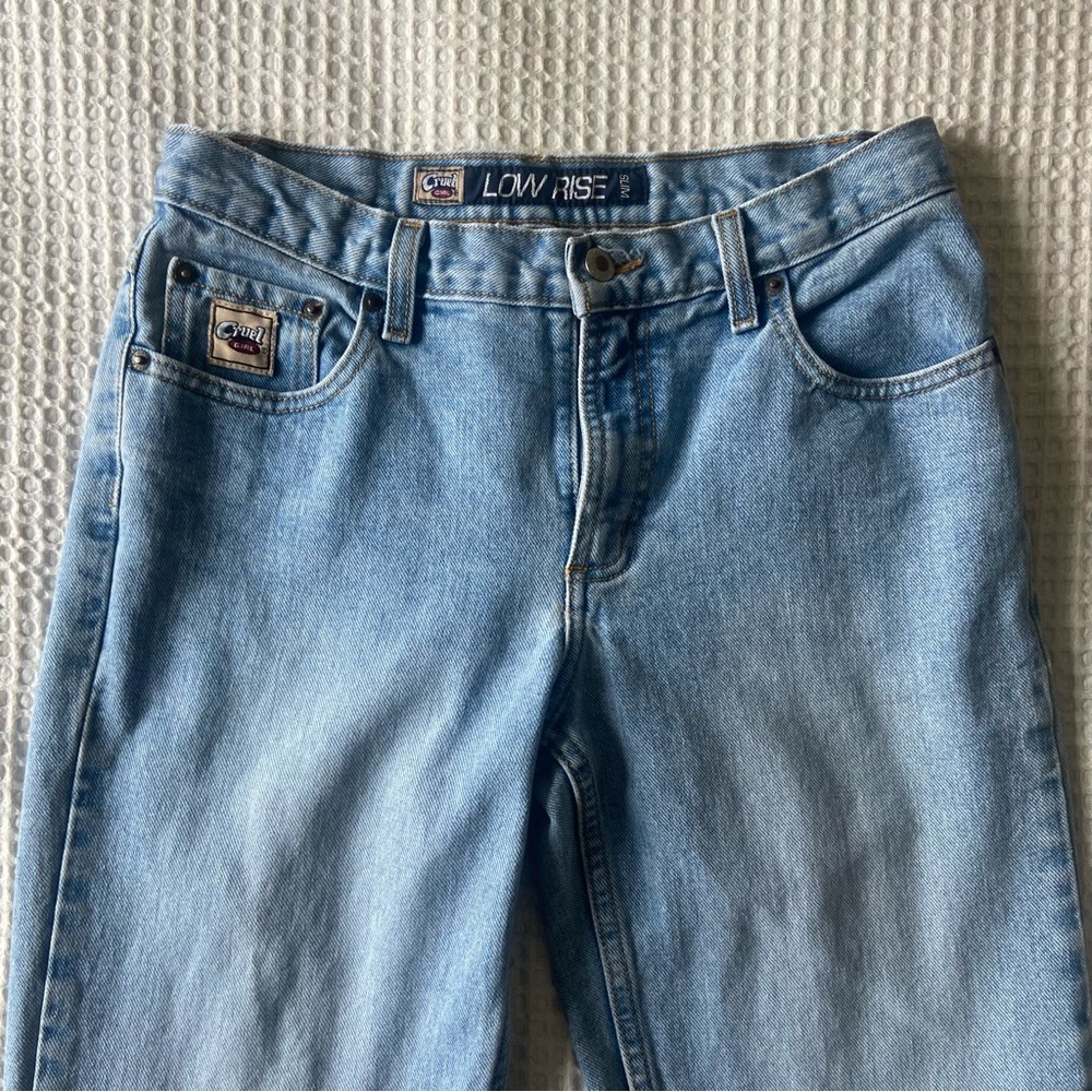 Cruel Girl Light Blue Straight Leg Jeans